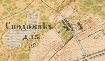 План деревни Пудомяги. 1885 год