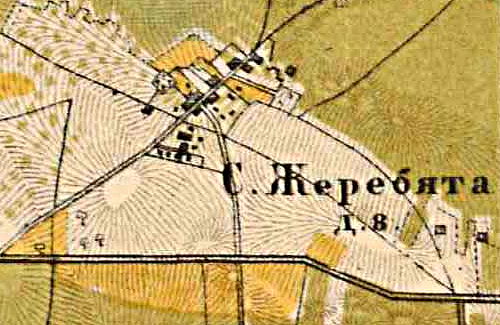 План села Жеребята. 1885 год