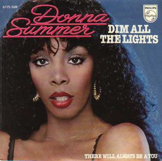 Обложка сингла Донны Саммер «Dim All the Lights» (1979)
