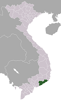 Биньтхуан на карте