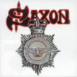 Обложка альбома Saxon «Strong Arm of the Law» (1980)