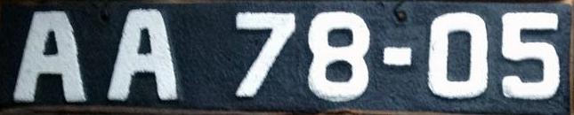 Файл:1936 Soviet Union front license plate.jpg