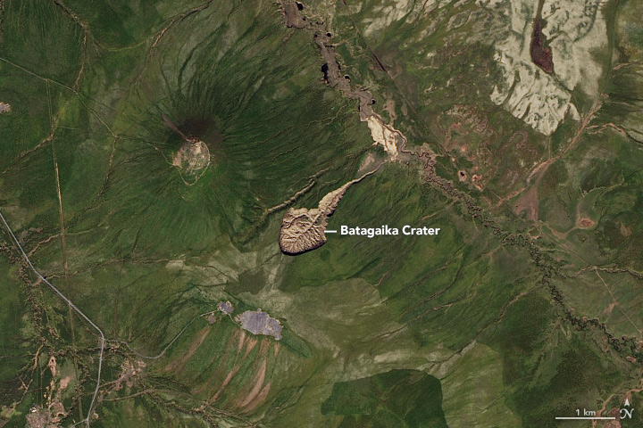 Файл:Batagaika crater NASA.jpg