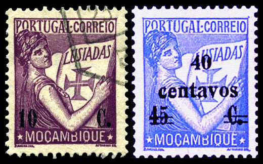 Файл:Mocambique10-40centavos1933-1938scott253and288.jpg