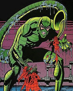 Мак Гарган в качестве Скорпиона на обложке The Spectacular Spider-Man #215 Художник — Сэл Бушема.