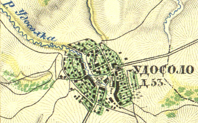 План села Удосолово. 1860 год