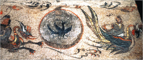 Файл:Korean three-legged bird mural.jpg