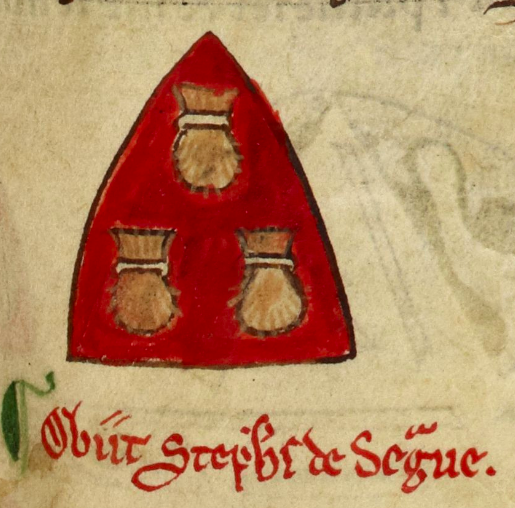 Файл:Inverted shield with the arms of Stephan de Segrave.png