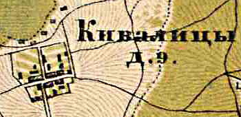 План деревни Кивалицы. 1885 год