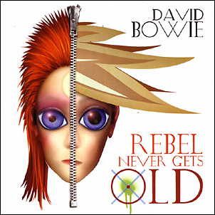 Обложка сингла Дэвида Боуи «Rebel Never Gets Old» (2004)