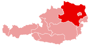Нижняя Австрия на карте