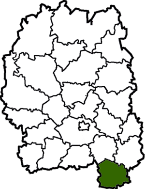 Ружинский район на карте