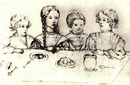 Файл:Alexander Pushkin's children (drawing by N.I. Friesenhof, 1839).jpg