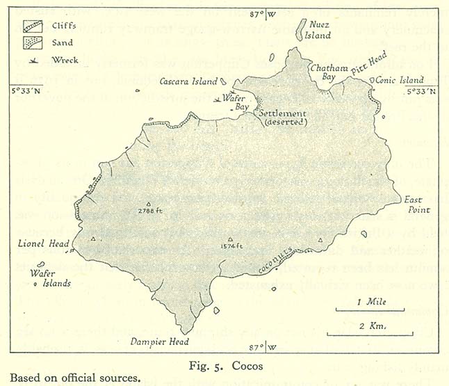 Файл:Map of Cocos from Pacific Islands, vol. 2 (Geographical Handbook Series, 1943).jpg