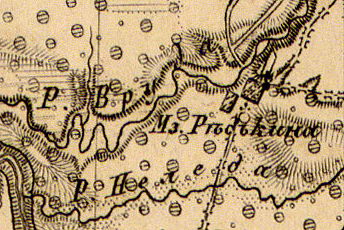 Мыза Редкино на карте 1863 года
