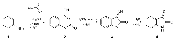 Файл:Synthesis Isatin 2.svg