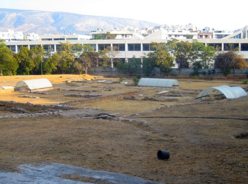 Файл:Athens Lyceum Archaeological Site 1.jpg