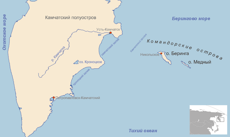 Файл:Commander Islands Map - Russian.png