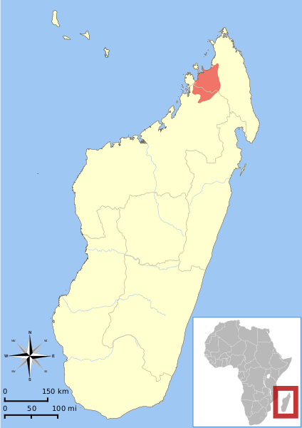 Файл:Lepilemur dorsalis range map.svg
