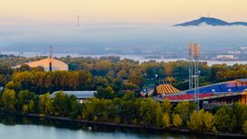 Вид с правого берега Енисея