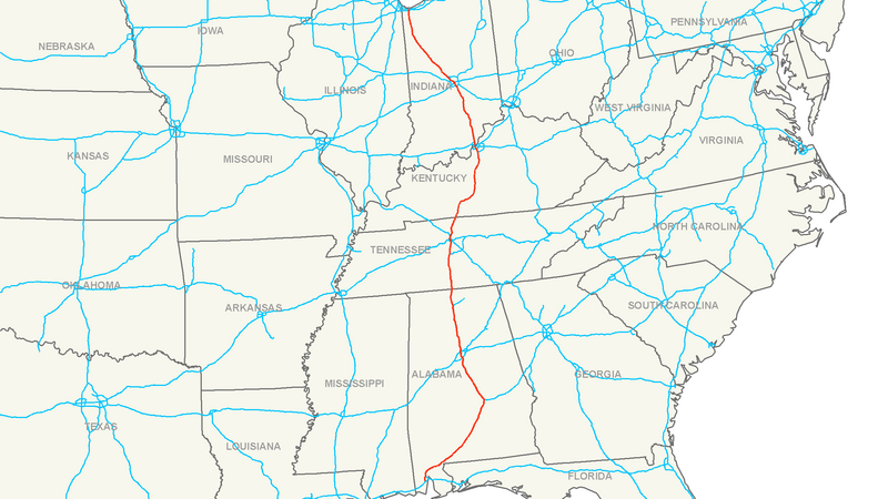 Файл:Interstate 65 map.png