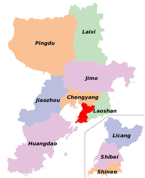 Файл:Subdivisions of Qingdao English.svg