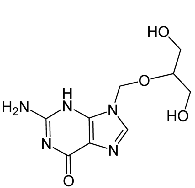 Файл:Ganciclovir Structural Formulae True.png