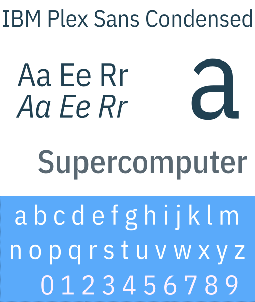 Файл:IBM Plex Sans Condensed sample.svg