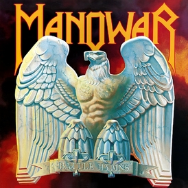 Обложка альбома Manowar «Battle Hymns» (1982)