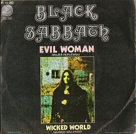 Обложка сингла Black Sabbath «Evil Woman» (1969)