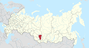 Кемеровская область на карте