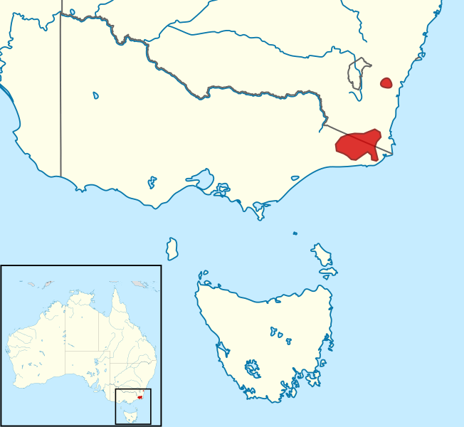Файл:Telopea oreades distribution map.svg