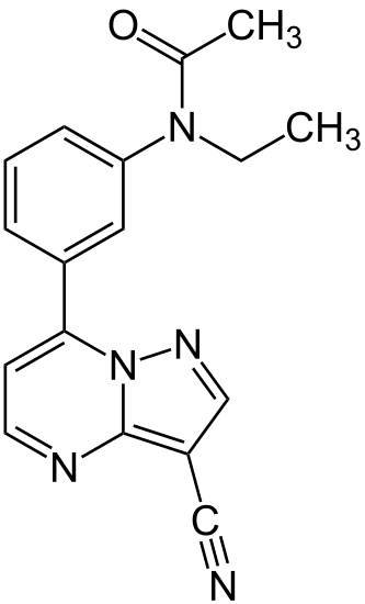 Файл:Zaleplon Structural Formulae V.1.svg