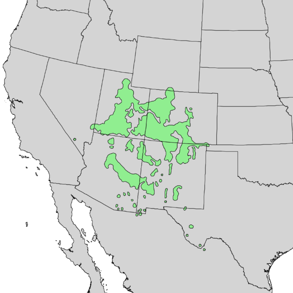 Файл:Quercus gambelii range map 1.png
