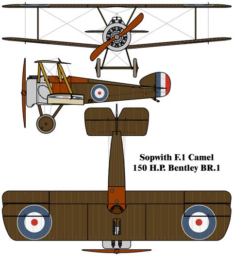 Ортографическая проекция схемы самолёта