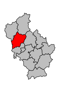 Кантон на карте департамента Коррез