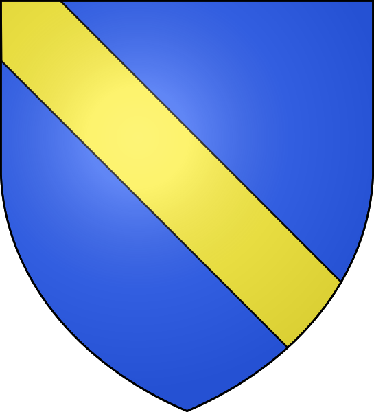 Файл:Azure, a bend Or.svg