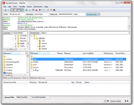 Скриншот программы FileZilla Client