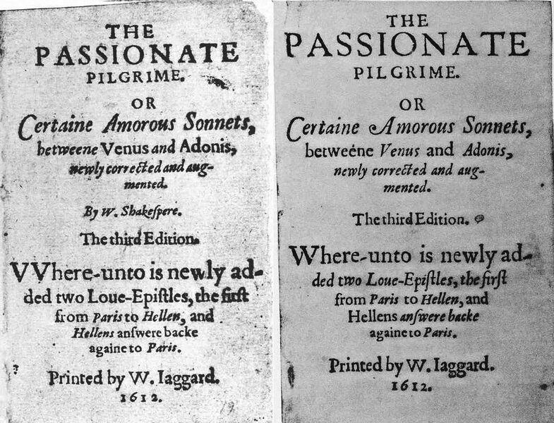 Файл:Passionate Pilgrim title page comparison.JPG