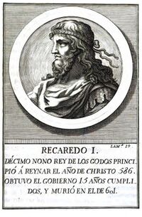 Реккаред I. Гравюра XVIII века