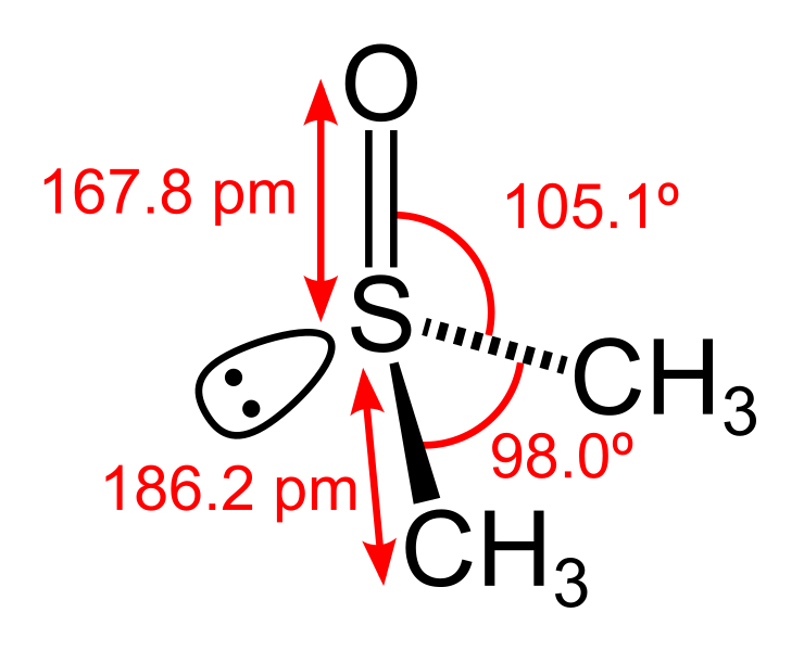 Файл:DMSO-2D-dimensions.svg