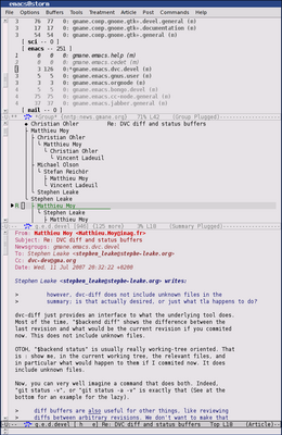 Скриншот программы Gnus