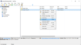 Скриншот программы KeePass Password Safe