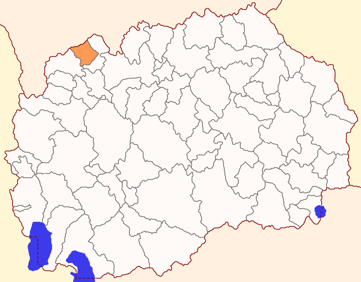Файл:Map of Tearce Municipality.svg