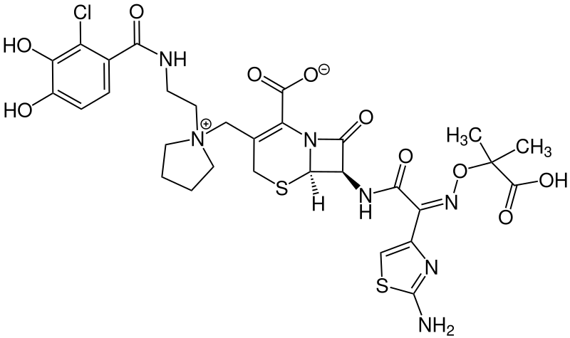 Файл:Cefiderocol Structural Formula V2.svg