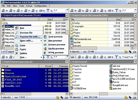 Скриншот программы FileCommander