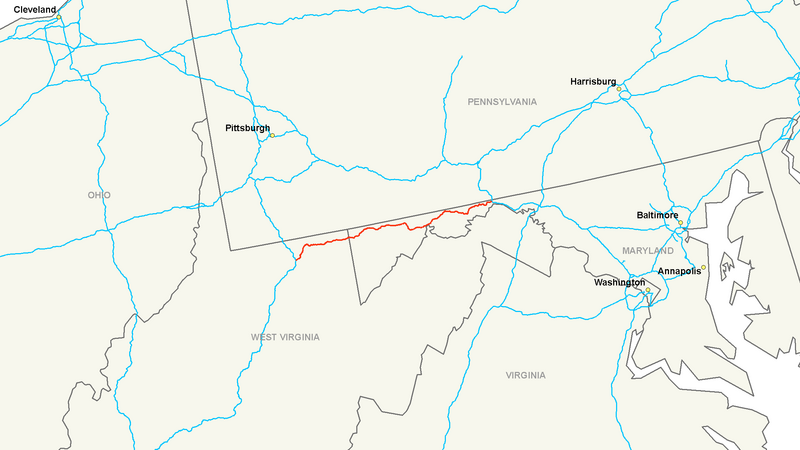 Файл:Interstate 68 map.png