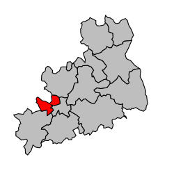 Кантон на карте департамента Шер