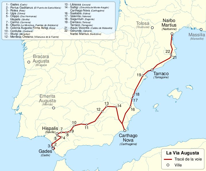 Файл:Via Augusta map-fr.svg