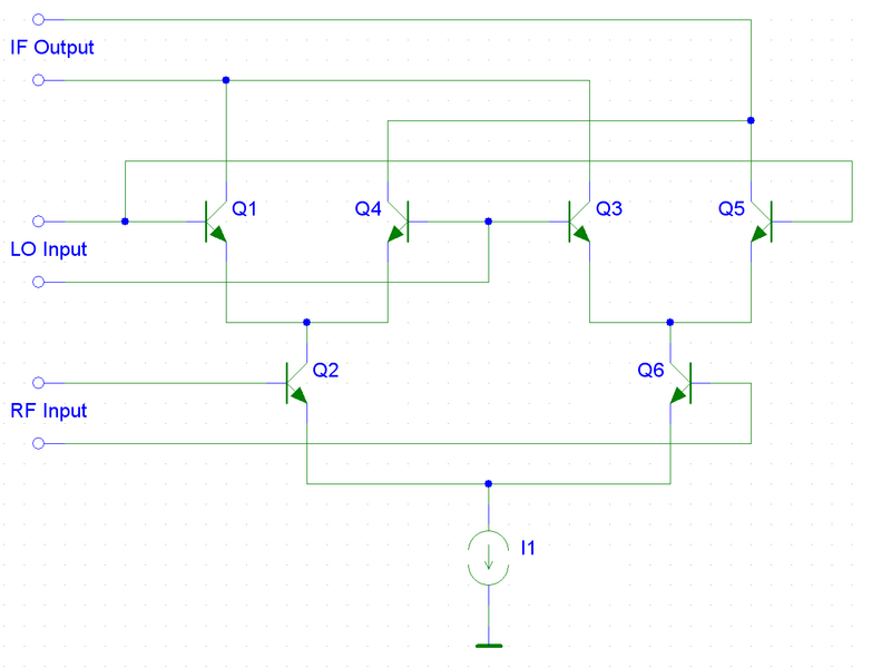 Файл:Gilbert cell circuit.png